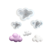 Molde Silicona Nubes 3D 3pzas